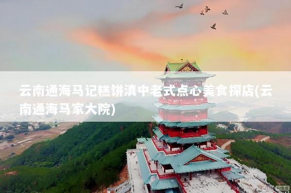 云南通海马记糕饼滇中老式点心美食探店(云南通海马家大院)