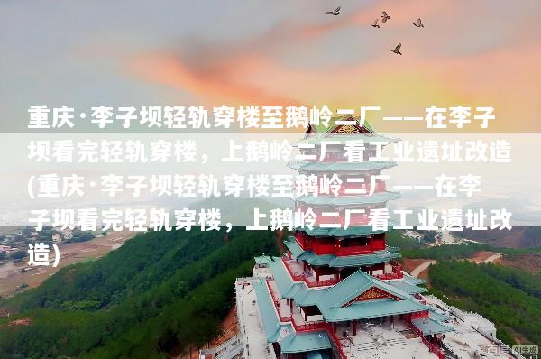 重庆·李子坝轻轨穿楼至鹅岭二厂——在李子坝看完轻轨穿楼，上鹅岭二厂看工业遗址改造(重庆·李子坝轻轨穿楼至鹅岭二厂——在李子坝看完轻轨穿楼，上鹅岭二厂看工业遗址改造)